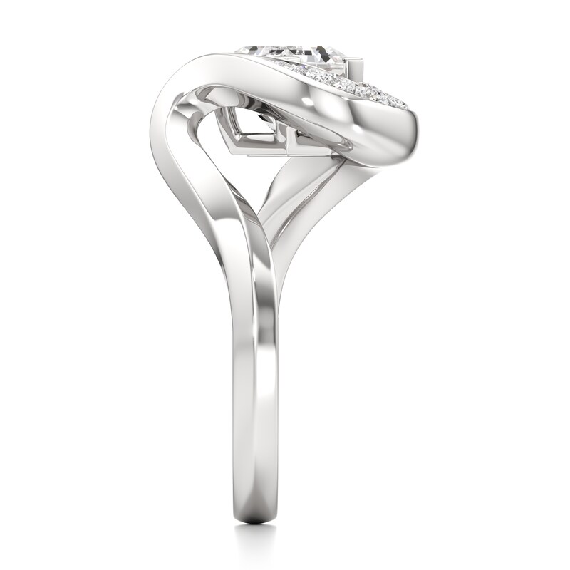 Main Image 3 of J'Lure Hexagon Brilliant-Cut Lab-Grown Diamond Engagement Ring 2 ct tw 18K White Gold