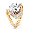 Thumbnail Image 4 of J'Lure Octagon Brilliant-Cut Lab-Created Diamond Engagement Ring 3 ct tw 18K Yellow Gold