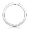 Thumbnail Image 2 of J'Lure Baguette-Cut Lab-Grown Diamond Contour Wedding Band 3/8 ct tw 18K White Gold