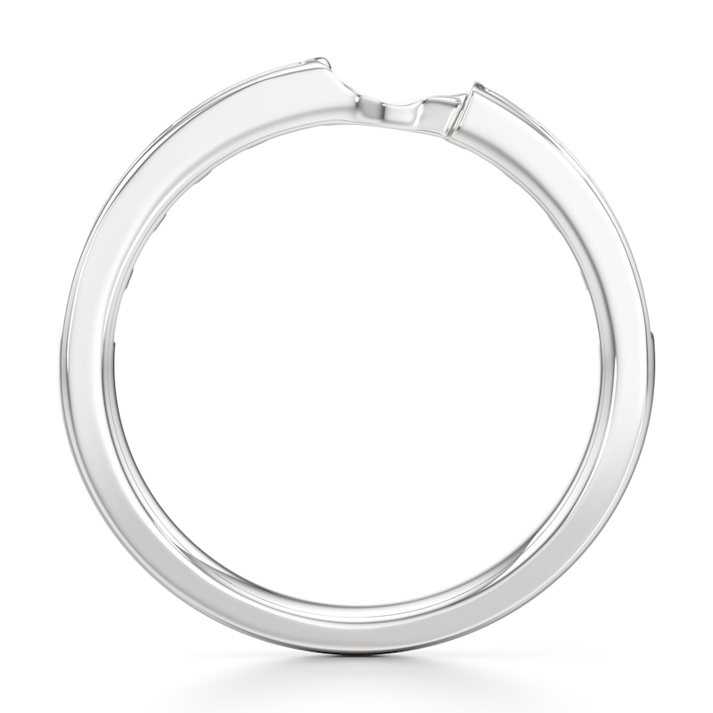 Main Image 2 of J'Lure Baguette-Cut Lab-Grown Diamond Contour Wedding Band 3/8 ct tw 18K White Gold