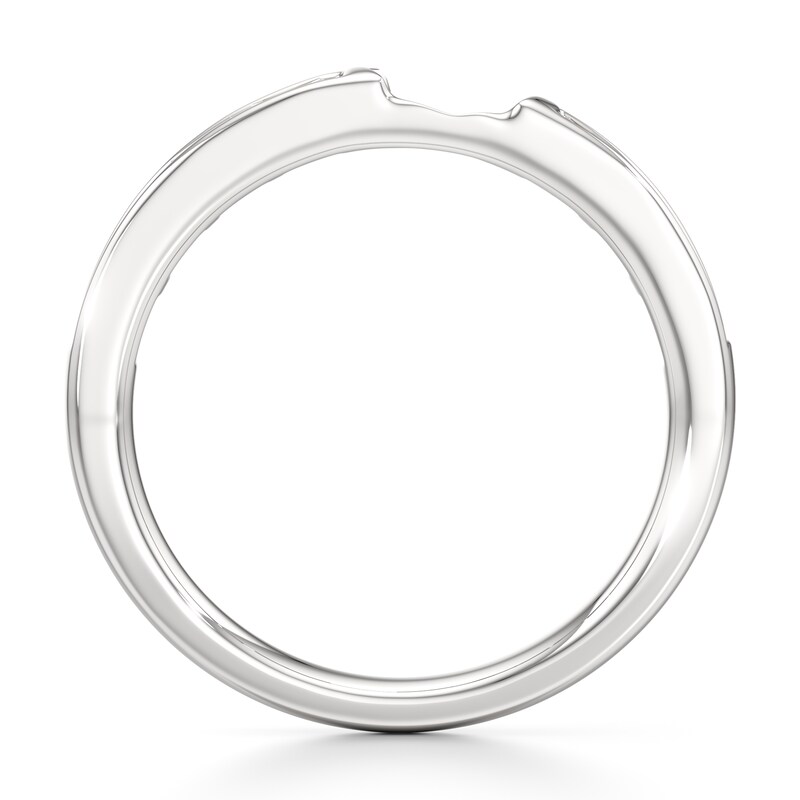 Main Image 2 of J'Lure Baguette-Cut Lab-Grown Diamond Contour Wedding Band 1/3 ct tw 18K White Gold