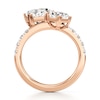 Thumbnail Image 2 of J'Lure Pentagon Brilliant-Cut Two-Stone Lab-Grown Diamond Engagement Ring 3-1/3 ct tw 18K Rose Gold