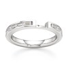 Thumbnail Image 1 of J'Lure Baguette-Cut Lab-Created Diamond Contour Wedding Band 3/8 ct tw 18K White Gold
