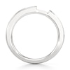 Thumbnail Image 2 of J'Lure Baguette-Cut Lab-Created Diamond Contour Wedding Band 3/8 ct tw 18K White Gold