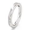 Thumbnail Image 4 of J'Lure Baguette-Cut Lab-Created Diamond Contour Wedding Band 3/8 ct tw 18K White Gold