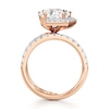 Thumbnail Image 2 of J'Lure Pentagon Brilliant-Cut Lab-Grown Diamond Spiral Engagement Ring 3-7/8 ct tw 18K Rose Gold