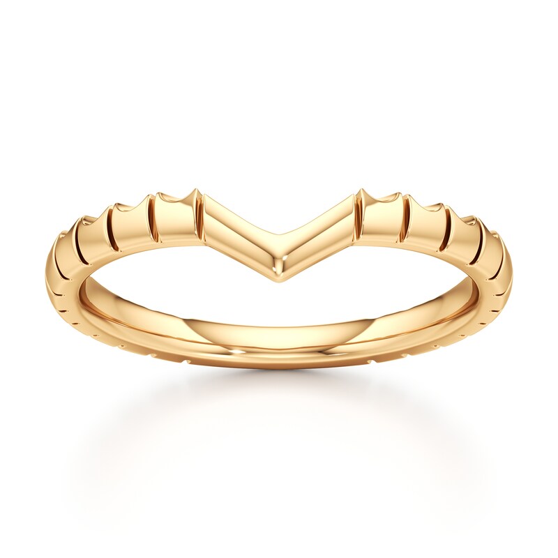 Main Image 1 of J'Lure Contour Wedding Band 18K Yellow Gold