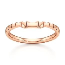 J'Lure Contour Wedding Band 18K Rose Gold