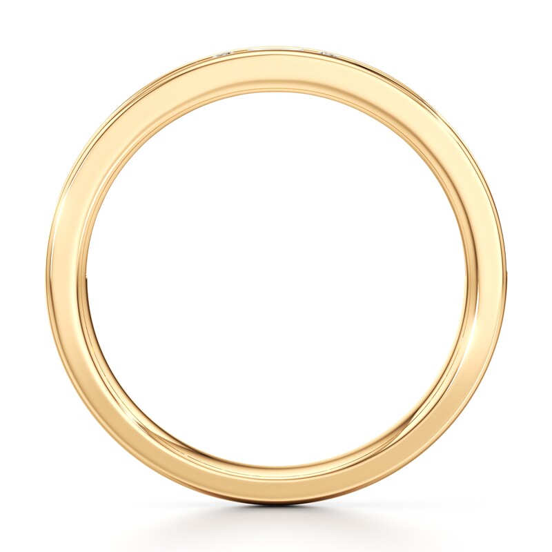Main Image 2 of J'Lure Baguette & Round-Cut Lab-Grown Diamond Wedding Band 3/8 ct tw 18K Yellow Gold