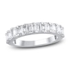 Thumbnail Image 1 of Emerald-Cut Lab-Grown Diamond Anniversary Ring 2 ct tw 14K White Gold
