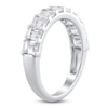 Thumbnail Image 2 of Emerald-Cut Lab-Grown Diamond Anniversary Ring 2 ct tw 14K White Gold
