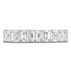 Thumbnail Image 3 of Emerald-Cut Lab-Grown Diamond Anniversary Ring 2 ct tw 14K White Gold