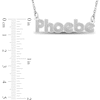 Thumbnail Image 4 of Retro Name Necklace 14K White Gold 18"