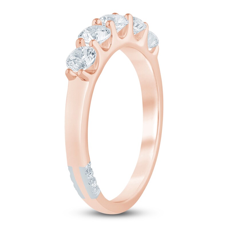 Main Image 2 of Pnina Tornai Lab-Grown Diamond Five-Stone Anniversary Ring 1 ct tw 14K Rose Gold
