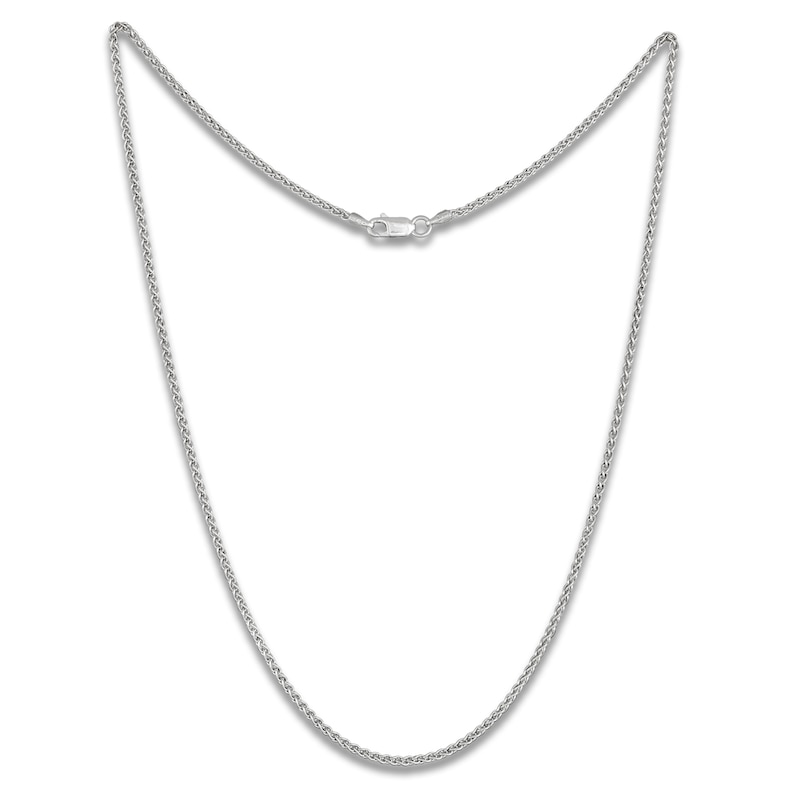 Wheat Chain Necklace 1.6mm Solid Sterling Silver 20"