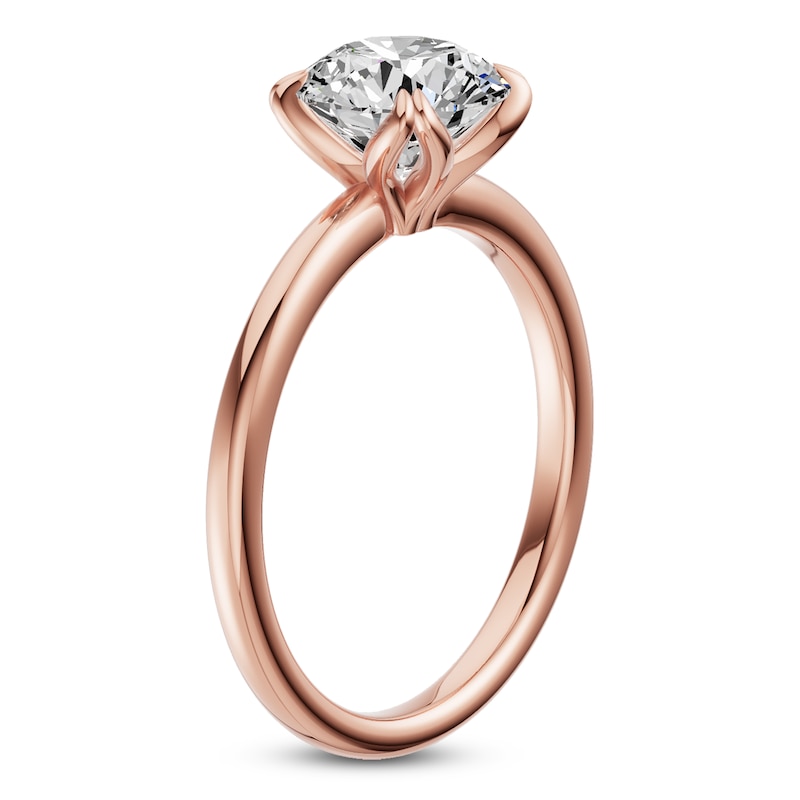 Main Image 2 of Certified Round-Cut Diamond Solitaire Engagement Ring 2 ct tw 18K Rose Gold (SI2/G)