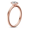 Thumbnail Image 2 of Certified Oval-Cut Diamond Solitaire Engagement Ring 1/2 ct tw 14K Rose Gold (I1/I)