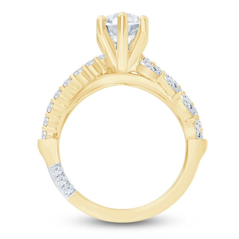 Main Image 4 of Pnina Tornai Lab-Grown Diamond Marquise-Cut Engagement Ring 3 ct tw 14K Yellow Gold