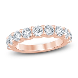 Lab-Grown Diamond Anniversary Ring 2 ct tw 14K Rose Gold