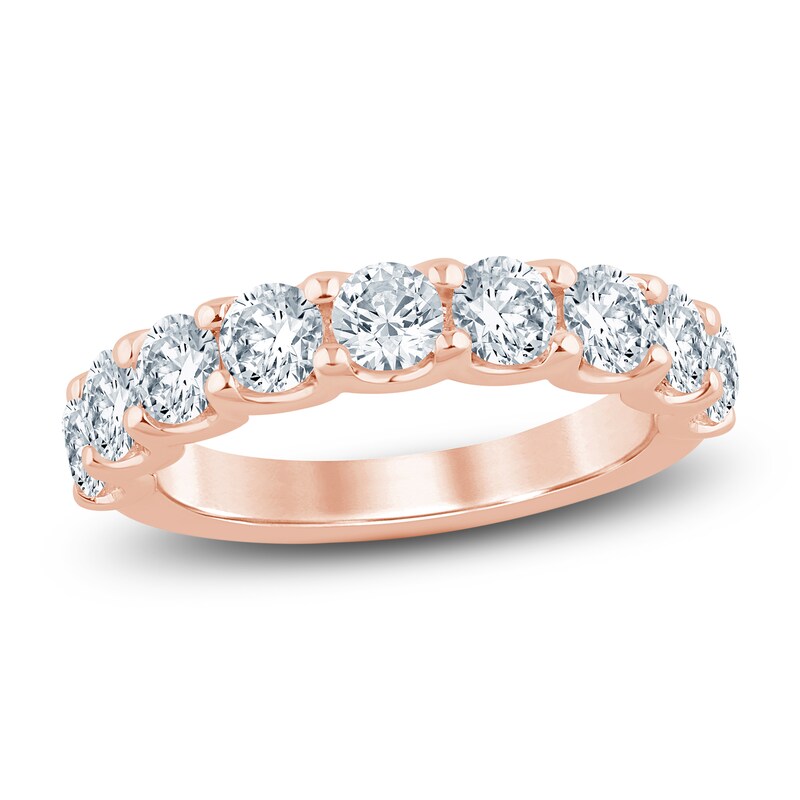 Main Image 1 of Lab-Grown Diamond Anniversary Ring 2 ct tw 14K Rose Gold