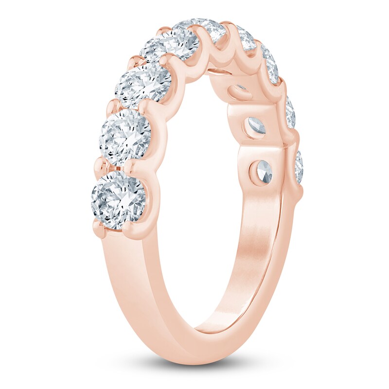 Main Image 2 of Lab-Grown Diamond Anniversary Ring 2 ct tw 14K Rose Gold