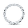Thumbnail Image 3 of Princess-Cut Lab-Grown Diamond Eternity Band 3-3/8 - 4-1/3 ct tw Platinum