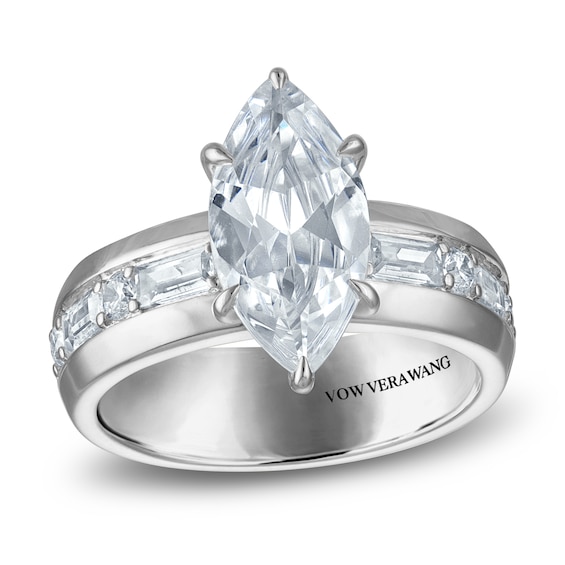 Vera Wang VOW Marquise-Cut Lab-Grown Diamond Engagement Ring 3-1/2 ct tw 14K White Gold