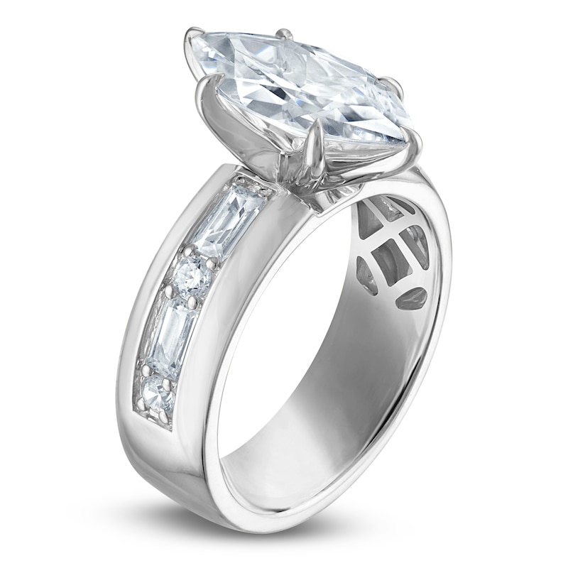 Main Image 2 of Vera Wang VOW Marquise-Cut Lab-Grown Diamond Engagement Ring 3-1/2 ct tw 14K White Gold