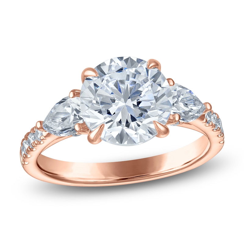 Main Image 1 of Vera Wang VOW Round-Cut Lab-Grown Diamond Engagement Ring 3-1/2 ct tw 14K Rose Gold