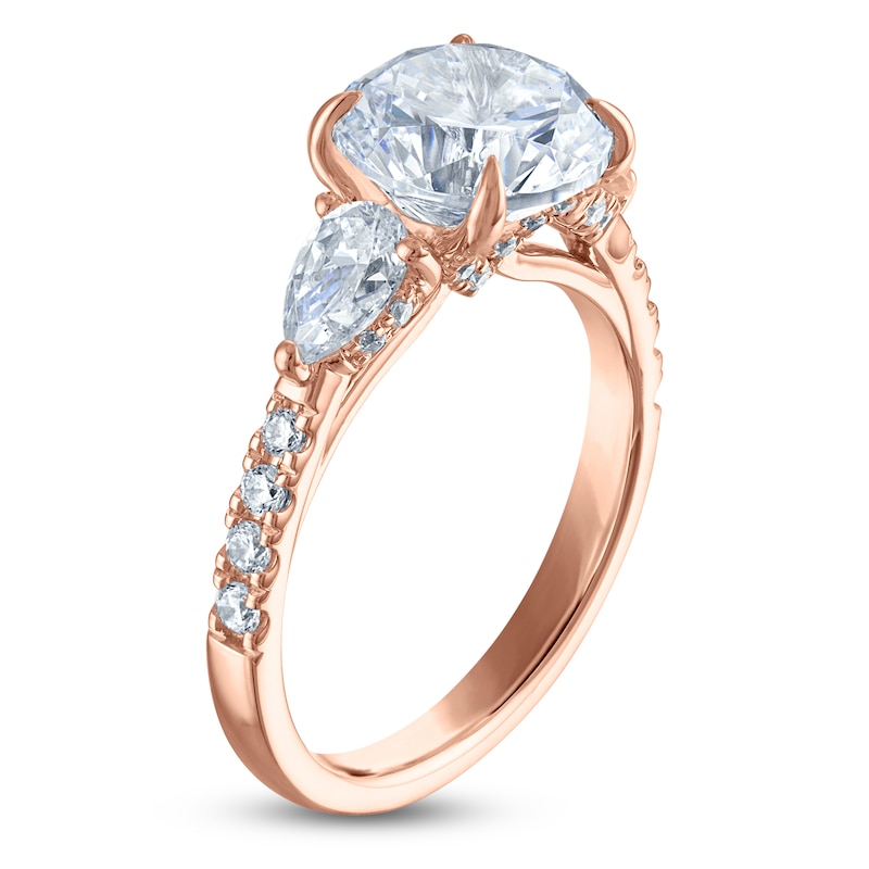 Main Image 2 of Vera Wang VOW Round-Cut Lab-Grown Diamond Engagement Ring 3-1/2 ct tw 14K Rose Gold