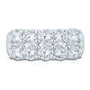 Thumbnail Image 3 of Lab-Grown Diamond Two-Row Anniversary Ring 2-1/2 ct tw 14K White Gold