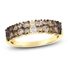 Thumbnail Image 1 of Le Vian Chocolate Ombré Diamond Two-Row Ring 1 ct tw 14K Honey Gold