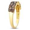 Thumbnail Image 3 of Le Vian Chocolate Ombré Diamond Two-Row Ring 1 ct tw 14K Honey Gold