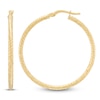 Thumbnail Image 1 of Diamond-Cut Hoop Earrings 10K Yellow Gold 30mm