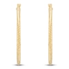 Thumbnail Image 3 of Diamond-Cut Hoop Earrings 10K Yellow Gold 30mm