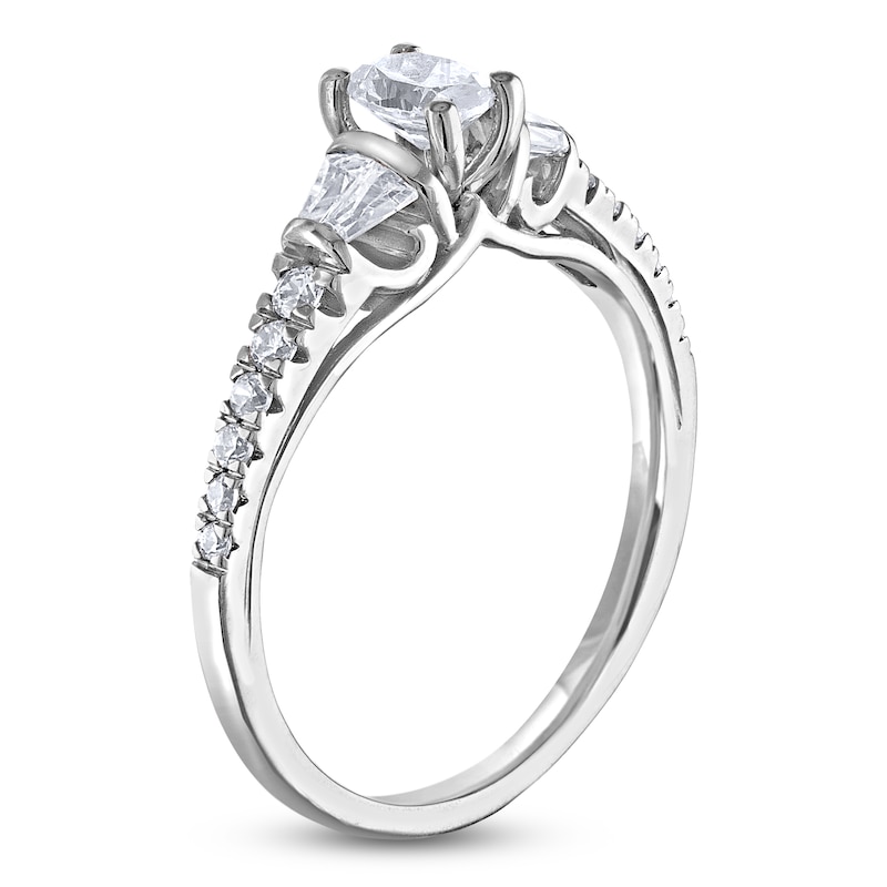 Main Image 2 of Brilliant Moments Oval-Cut Diamond Engagement Ring 7/8 ct tw 14K White Gold