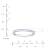 Thumbnail Image 4 of Lab-Grown Diamond Anniversary Ring 1/2 ct tw 14K White Gold