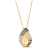 Thumbnail Image 1 of Le Vian Chocolate Ombré Diamond Flame Necklace 1 ct tw 14K Honey Gold 19"