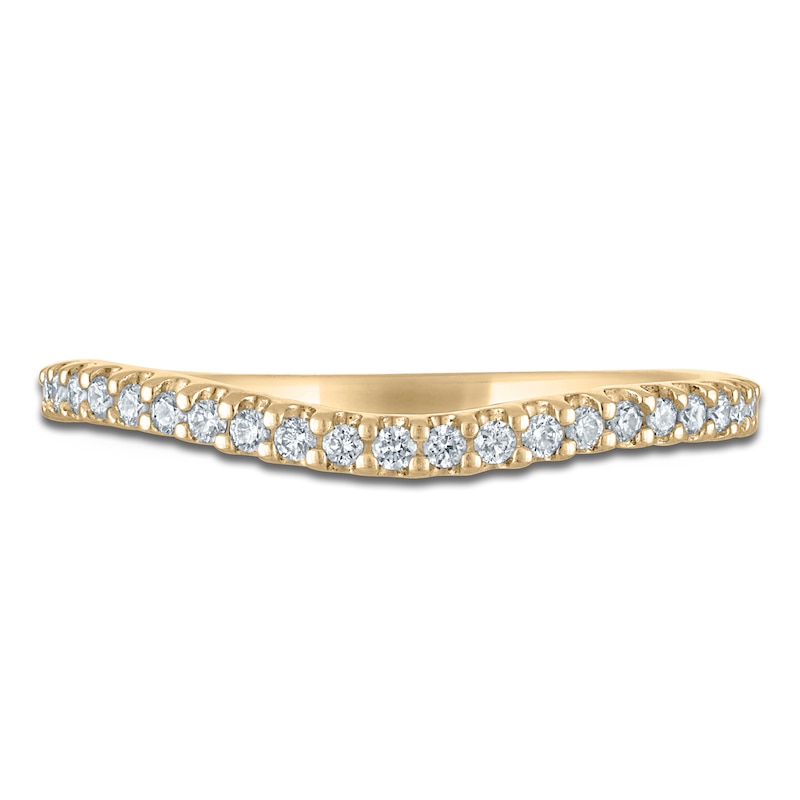 Main Image 3 of Certified Diamond Contour Anniversary Ring 1/6 ct tw 14K Yellow Gold