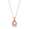 Thumbnail Image 1 of Le Vian Diamond Swirl Necklace 1/4 ct tw 14K Strawberry Gold 19"