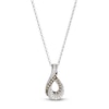 Thumbnail Image 1 of Le Vian Diamond Swirl Necklace 1/4 ct tw 14K Vanilla Gold 19"