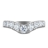 Thumbnail Image 3 of Vera Wang VOW Lab-Grown Diamond Graduated Contour Wedding Band 1 ct tw 14K White Gold