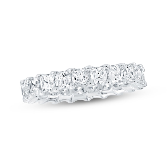 Princess-Cut Lab-Grown Diamond Eternity Band 3-3/8 to 4-1/3 ct tw Platinum