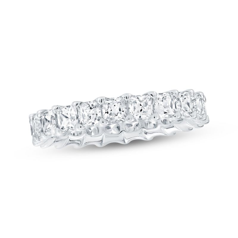 Main Image 1 of Princess-Cut Lab-Grown Diamond Eternity Band 3-3/8 to 4-1/3 ct tw Platinum