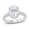 Thumbnail Image 1 of Pnina Tornai Lab-Grown Diamond Oval-Cut Halo Engagement Ring 2-5/8 ct tw 14K White Gold