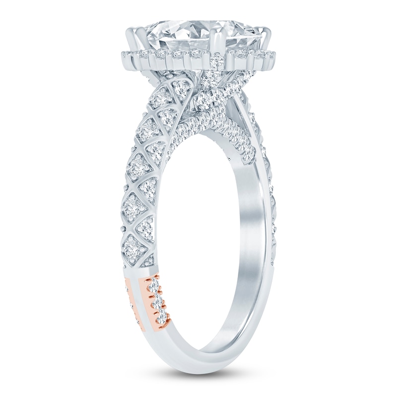 Main Image 2 of Pnina Tornai Lab-Grown Diamond Oval-Cut Halo Engagement Ring 2-5/8 ct tw 14K White Gold