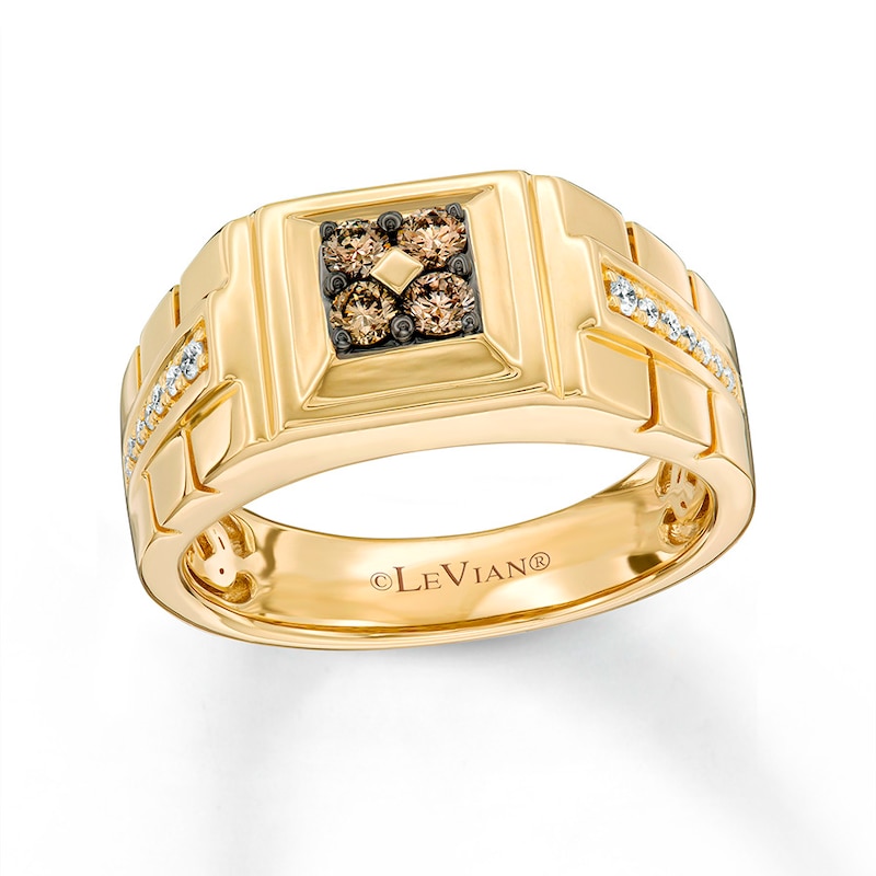 Le Vian Men's Diamond Band 3/8 carat tw 14K Honey Gold