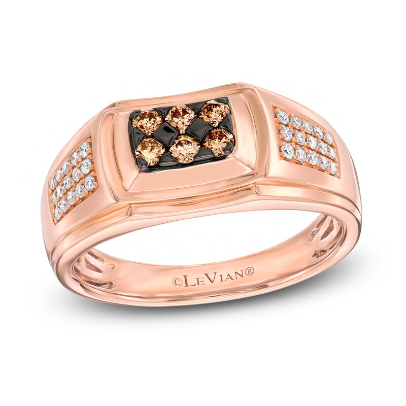 Main Image 1 of Le Vian Men's Diamond Band 3/8 carat tw 14K Strawberry Gold