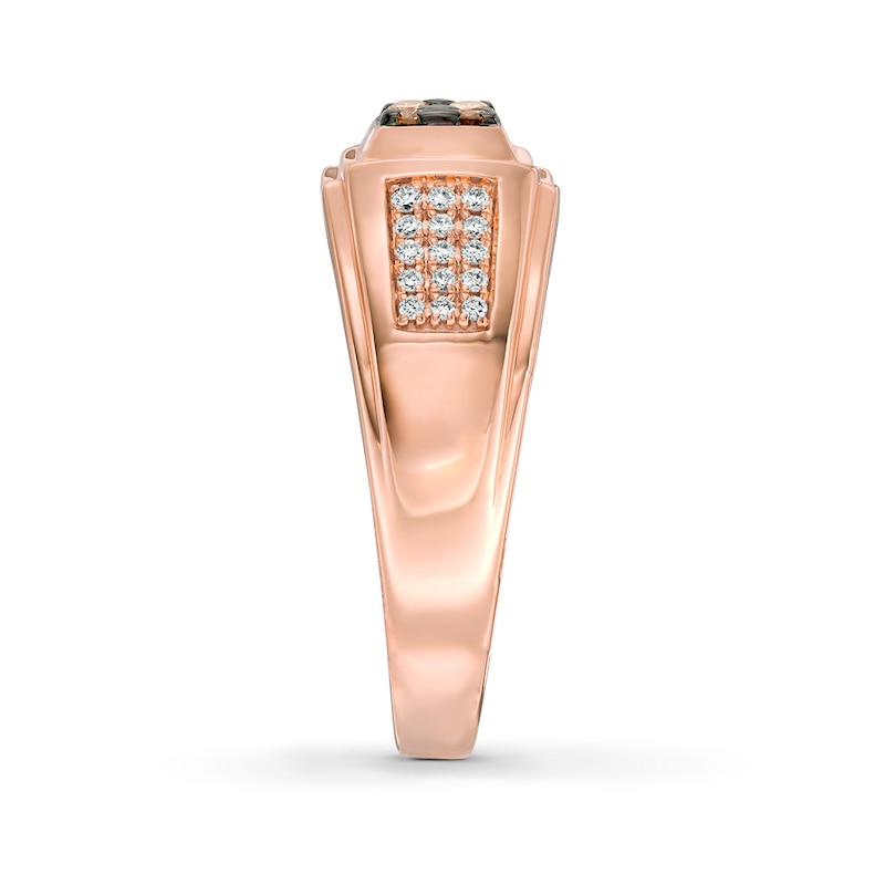 Main Image 3 of Le Vian Men's Diamond Band 3/8 carat tw 14K Strawberry Gold