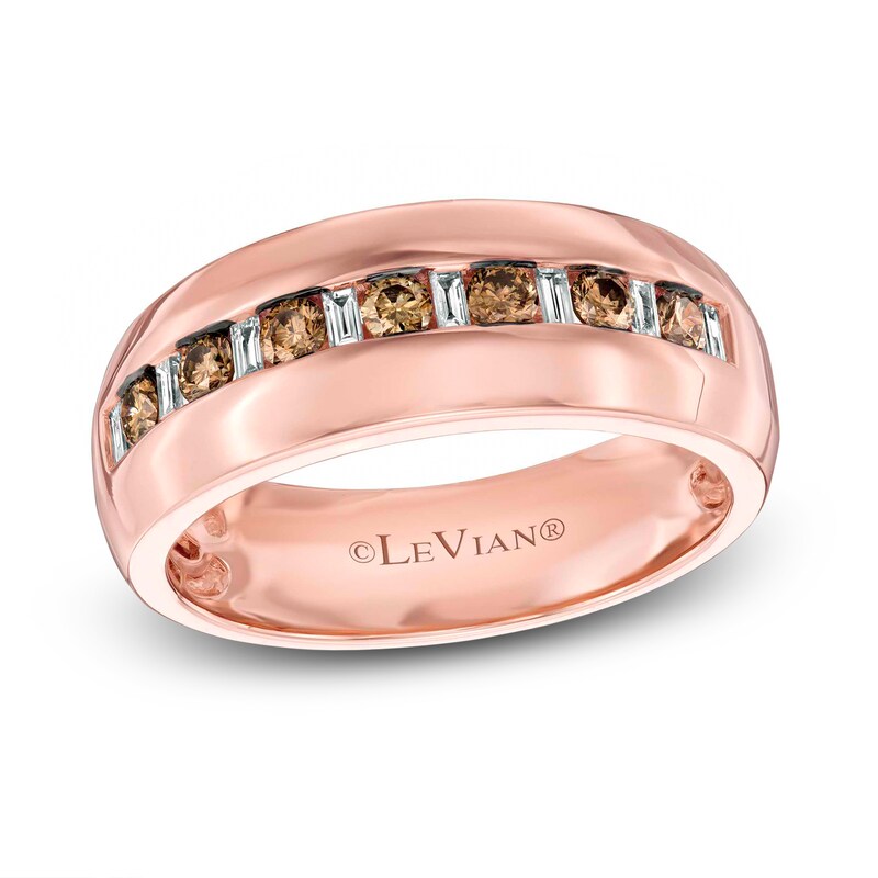 Le Vian Men's Diamond Band 5/8 carat tw 14K Strawberry Gold